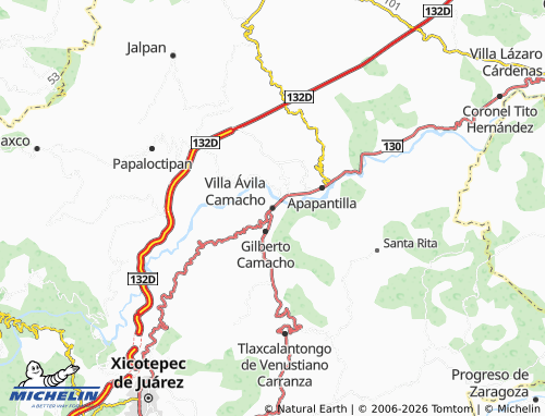 Mapa MICHELIN Villa Ávila Camacho - ViaMichelin