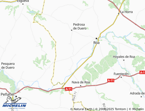 MICHELIN Mambrilla de Castrejón map - ViaMichelin