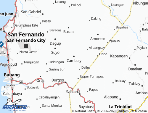 MICHELIN Cambaly map - ViaMichelin
