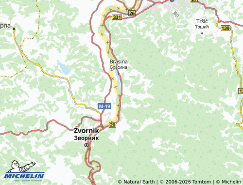Carte MICHELIN Donja Borina - ViaMichelin