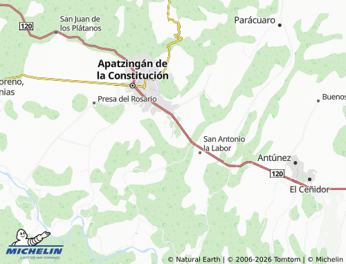 Mapa MICHELIN La Nopalera Oriente - ViaMichelin