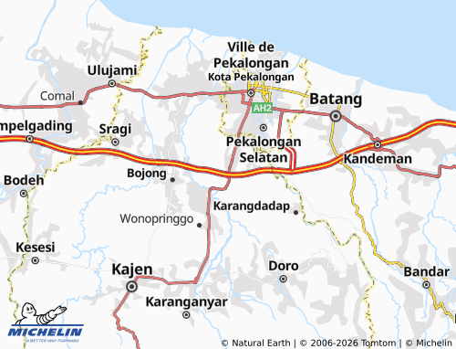 Carte MICHELIN Kedungwuni - ViaMichelin