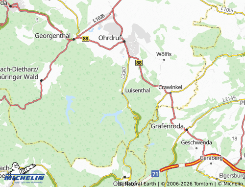 Kaart MICHELIN Luisenthal - ViaMichelin