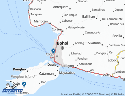 Mappa MICHELIN Bohol - ViaMichelin