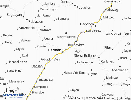 MICHELIN Poblacion Norte map - ViaMichelin