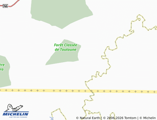 Mapa MICHELIN Toutouné - ViaMichelin