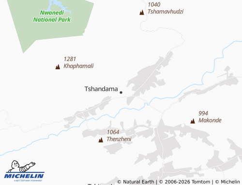 MICHELIN-Landkarte Tshandama - ViaMichelin