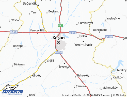 MICHELIN Yeni map - ViaMichelin