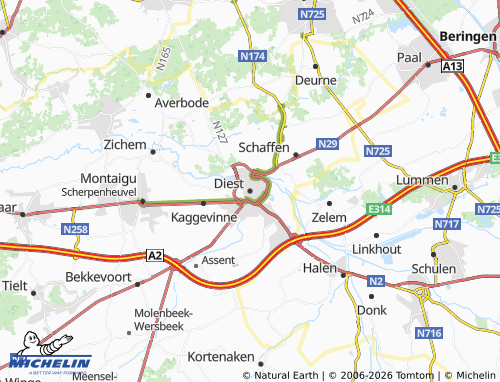 Mappa MICHELIN Diest - ViaMichelin