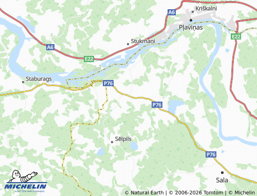 Mapa MICHELIN Sēlija - ViaMichelin