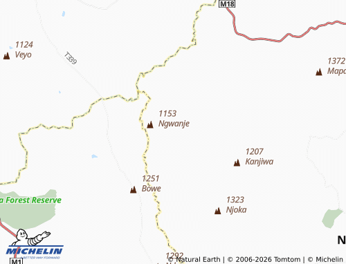MICHELIN Kasakula map - ViaMichelin