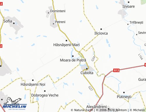 Mapa MICHELIN Moara de Piatră - ViaMichelin