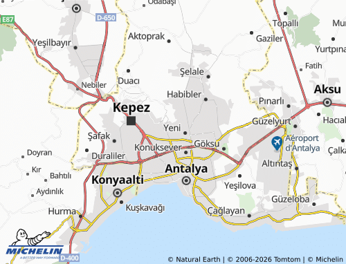 Mappa MICHELIN Yeni Emek - ViaMichelin