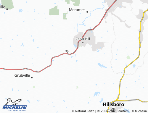 Mapa MICHELIN Cedar Hill Lakes - ViaMichelin