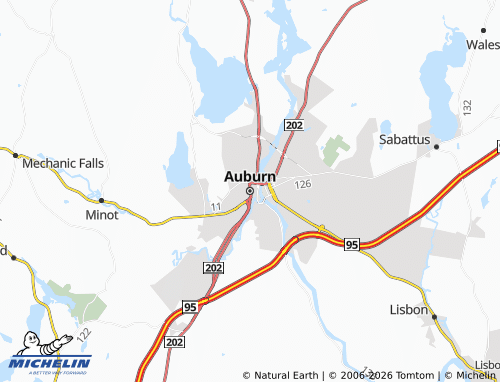 Mapa MICHELIN Auburn - ViaMichelin
