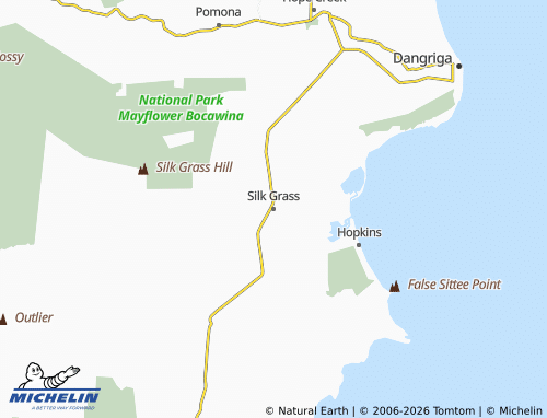 Carte MICHELIN Silk Grass - ViaMichelin