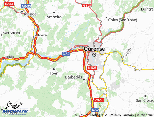 MICHELIN Piñor (San Lourenzo) map - ViaMichelin