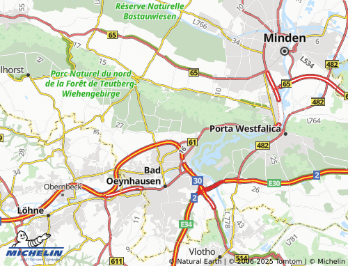 MICHELIN Oexen map - ViaMichelin
