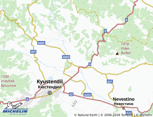 Kaart MICHELIN Dvorishte - ViaMichelin