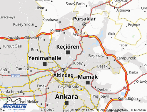 MICHELIN Şefkat map - ViaMichelin