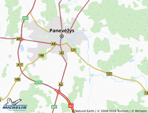 Mappa MICHELIN Staniūnai - ViaMichelin