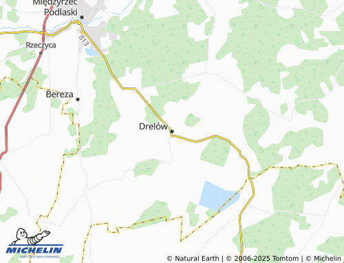 MICHELIN Drelów map - ViaMichelin