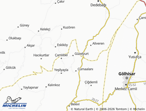 Mappa MICHELIN Güzelyurt - ViaMichelin