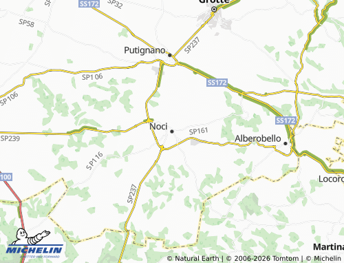 MICHELIN Noci map - ViaMichelin