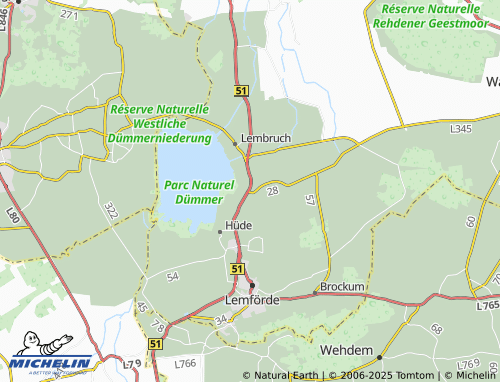 MICHELIN-Landkarte Burlage - ViaMichelin