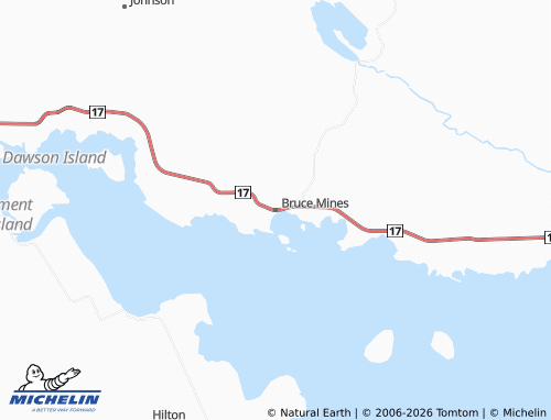 MICHELIN Bruce Mines map - ViaMichelin