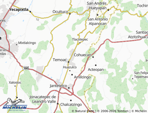 Mappa MICHELIN Zacualpan de Amilpas - ViaMichelin