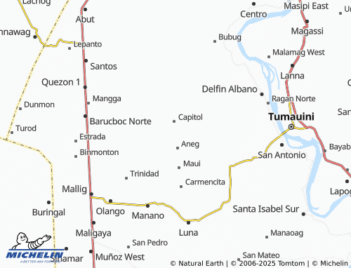 MICHELIN Santo Rosario map - ViaMichelin