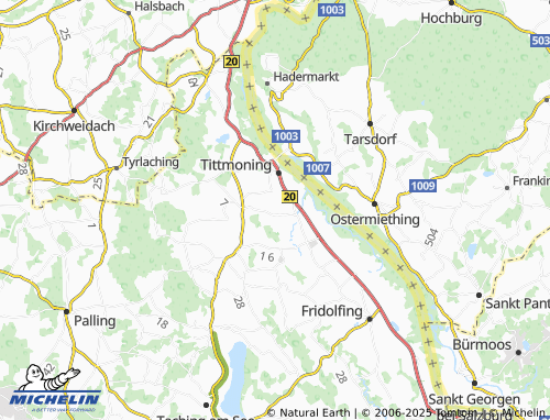 MICHELIN Hörzing map - ViaMichelin