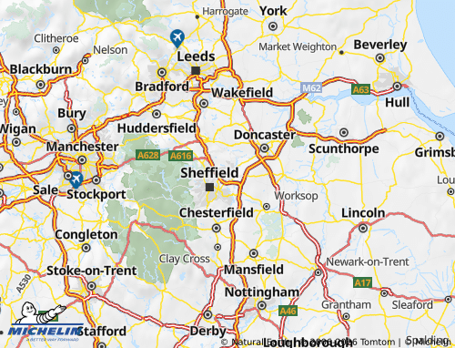 Mappa MICHELIN Rotherham - ViaMichelin