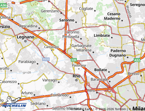 MICHELIN-Landkarte Lainate - ViaMichelin