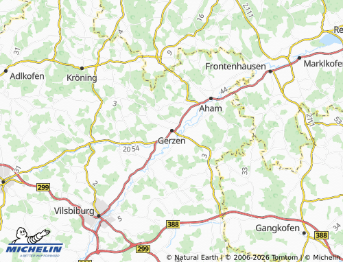 MICHELIN Gerzen map - ViaMichelin