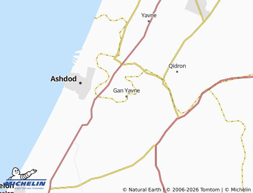 MICHELIN Gan Yavne map - ViaMichelin