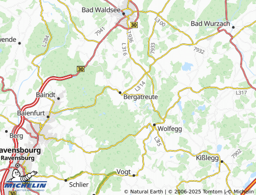 MICHELIN Witschwende map - ViaMichelin