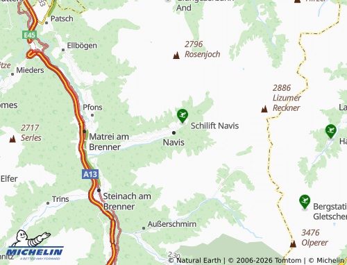 Mapa MICHELIN Navis - ViaMichelin