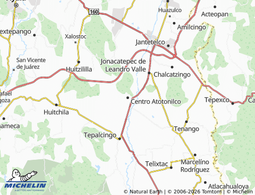 MICHELIN Centro Atotonilco map - ViaMichelin