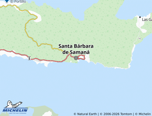 Mappa MICHELIN Santa Barbara de Samana - ViaMichelin
