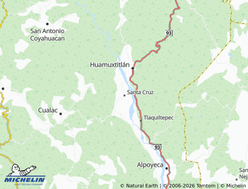 Mappa MICHELIN Santa Cruz Huitziltepec - ViaMichelin