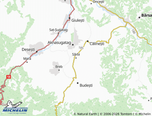 MICHELIN Sârbi map - ViaMichelin
