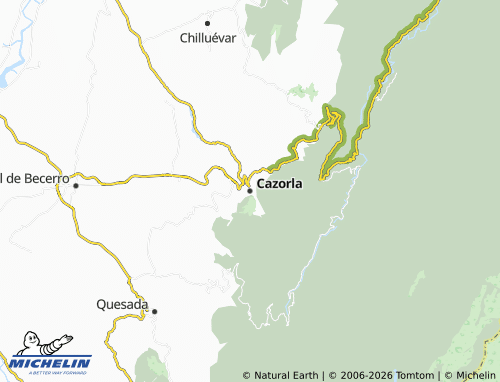 Carte MICHELIN Cazorla - ViaMichelin