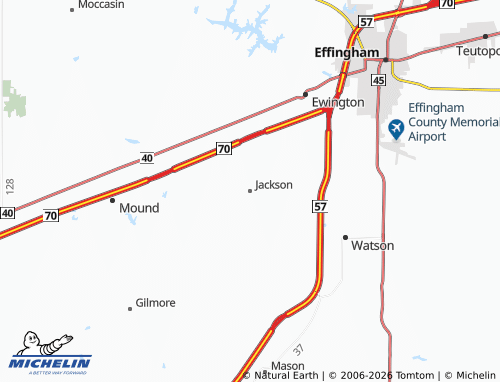 Mappa MICHELIN Jackson - ViaMichelin