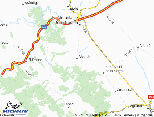 Mappa MICHELIN Alpartir - ViaMichelin