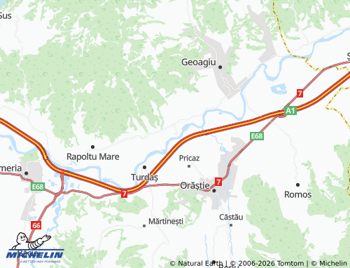 MICHELIN Folt map - ViaMichelin
