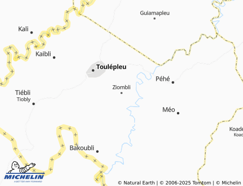 MICHELIN Ziombli map - ViaMichelin