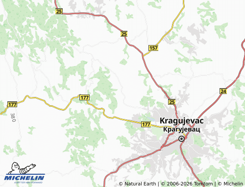 Mapa MICHELIN Šljivovac - ViaMichelin