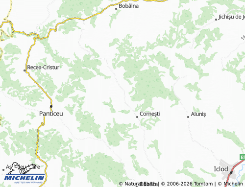 MICHELIN Tiocu De Jos map - ViaMichelin